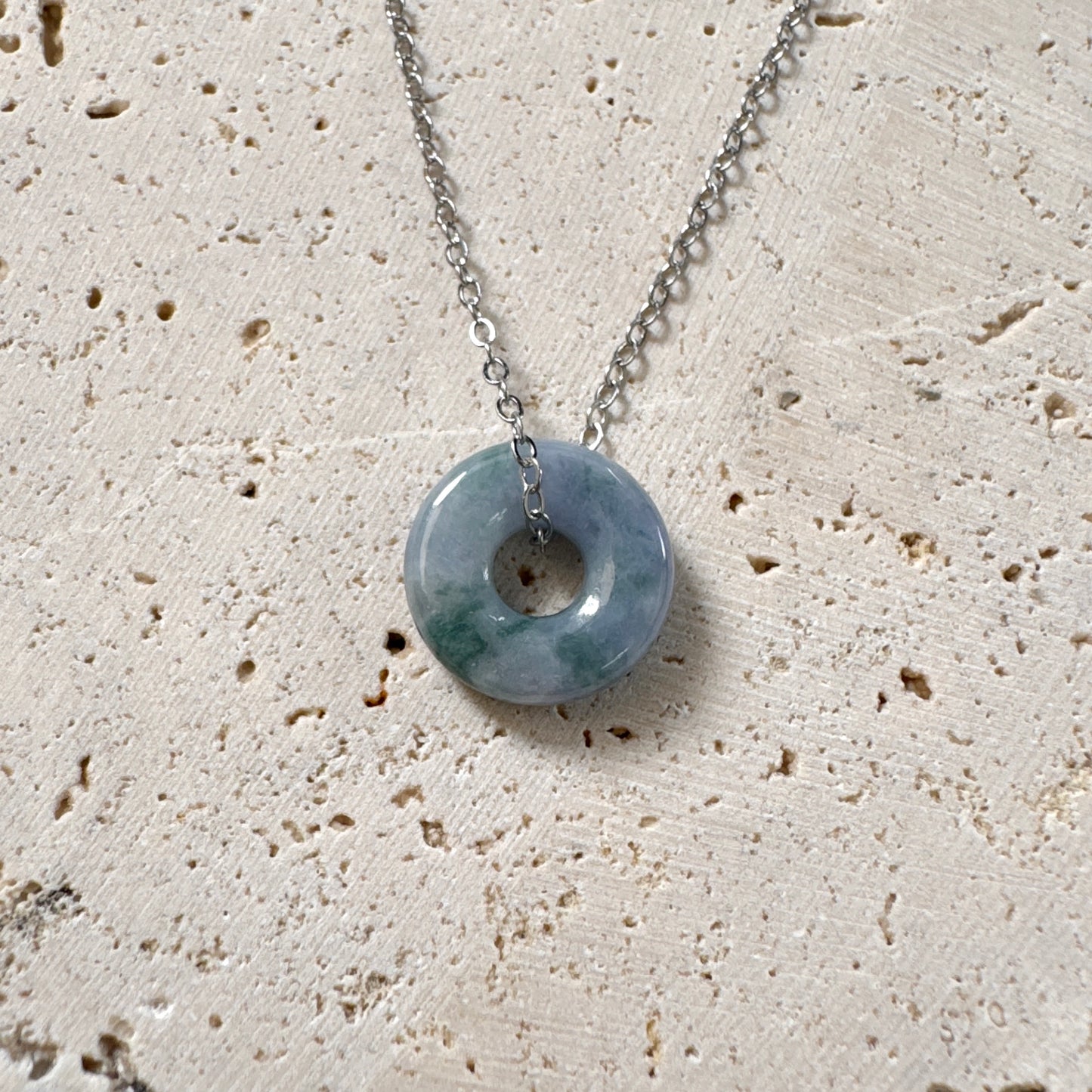 SUMMER | Lavender Bagel Jadeite Necklace