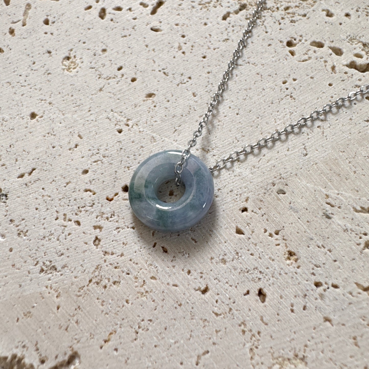 SUMMER | Lavender Bagel Jadeite Necklace