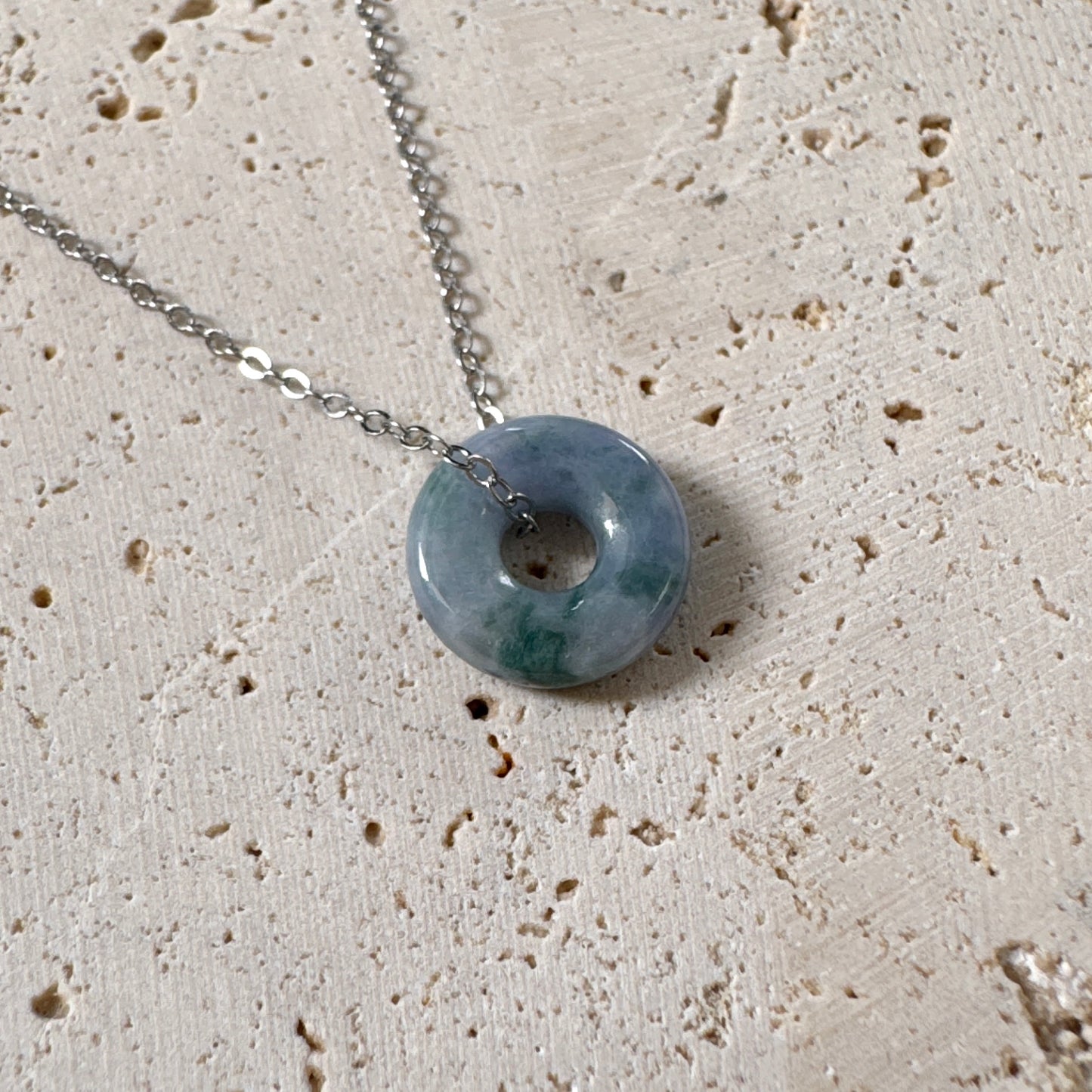 SUMMER | Lavender Bagel Jadeite Necklace