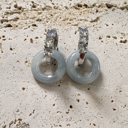 SUMMER | Moonstone x Jadeite Bagel Huggies