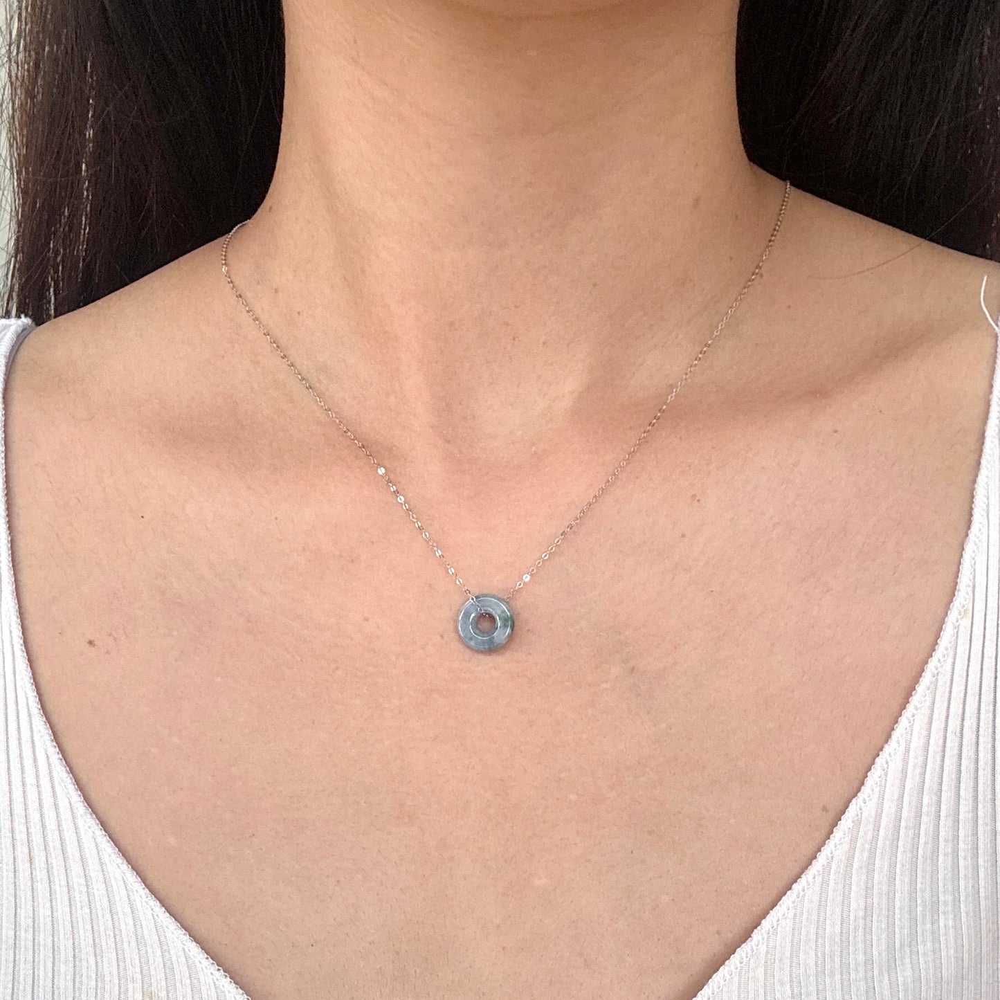 SUMMER | Lavender Bagel Jadeite Necklace
