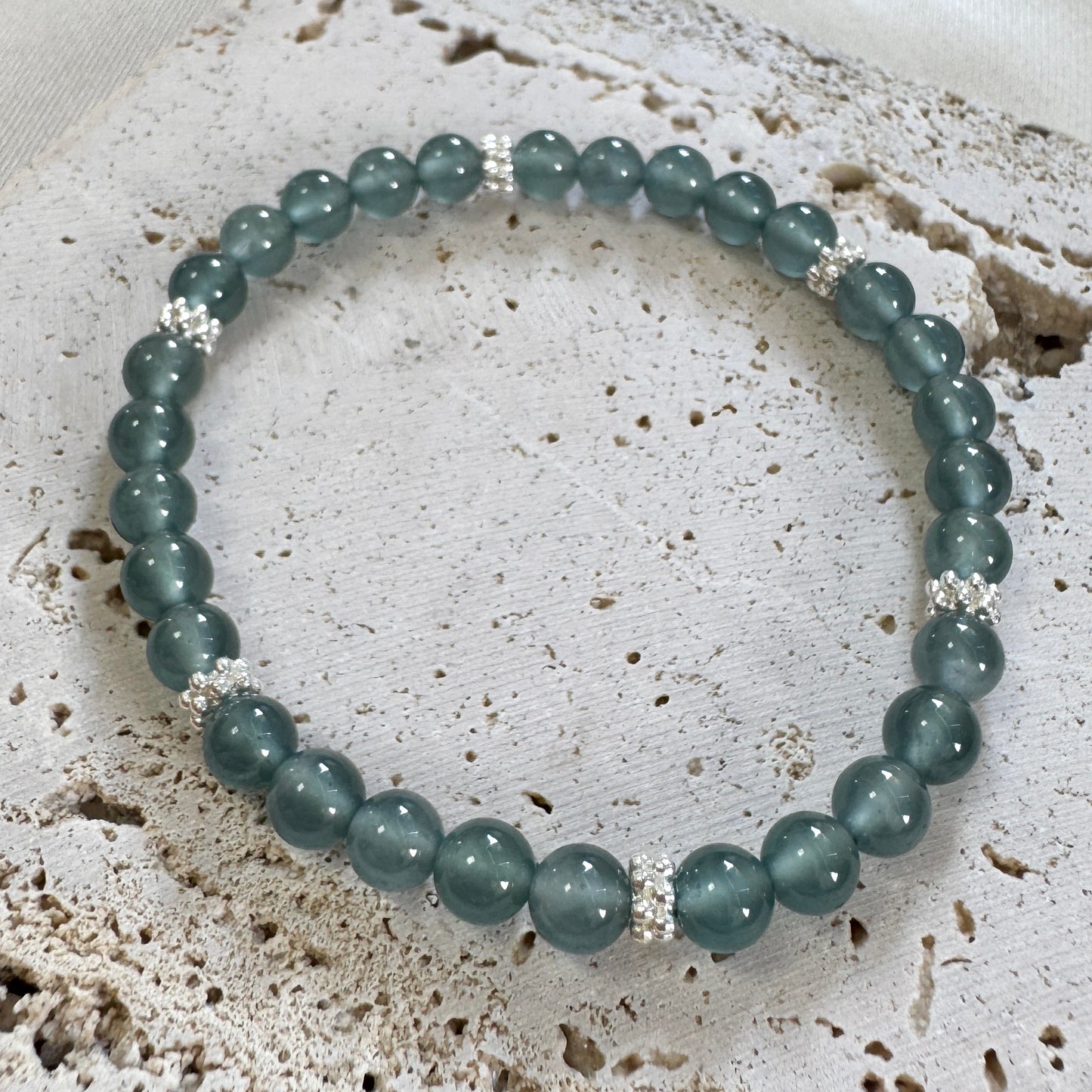 BLEU | Icy Beaded Jadeite Bracelet