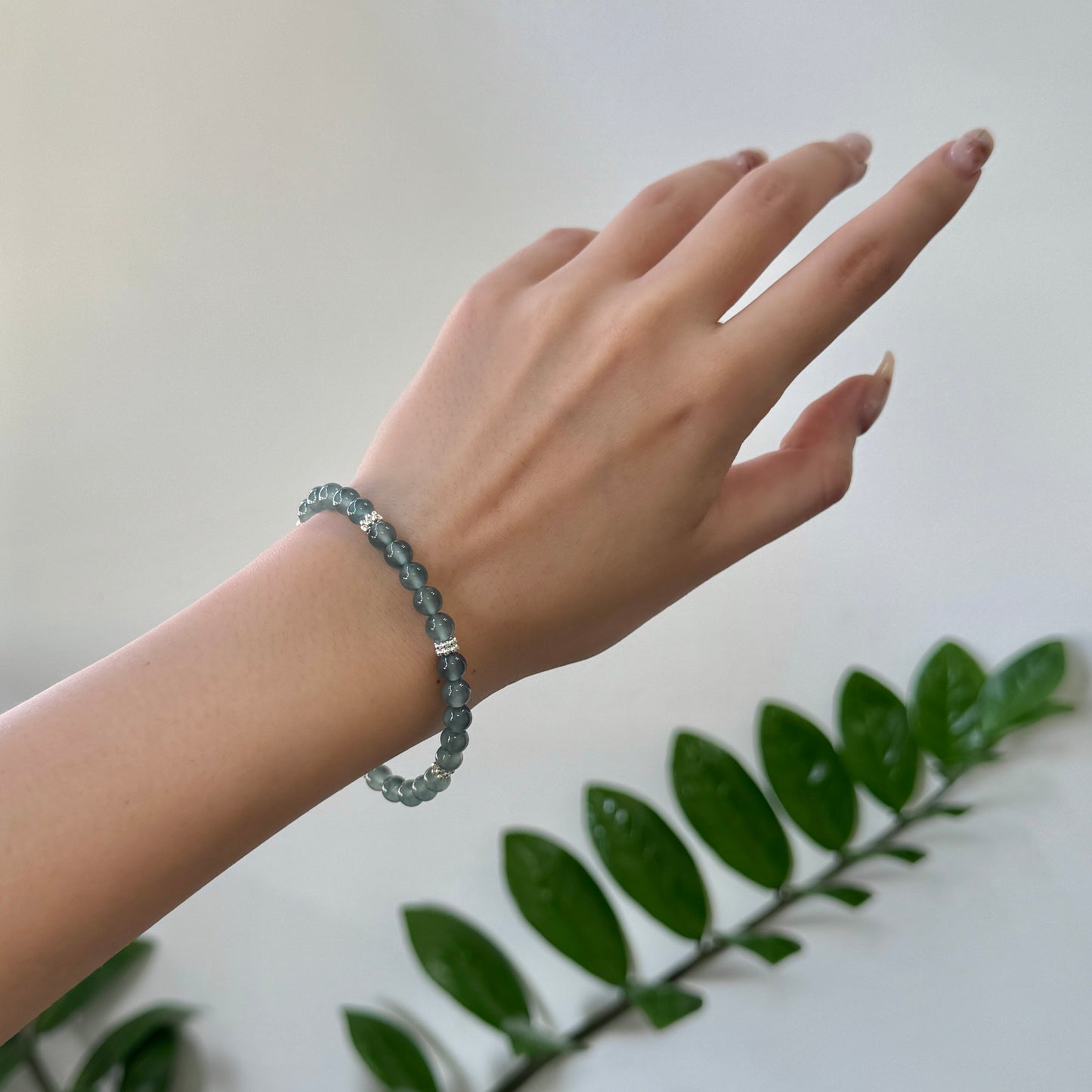BLEU | Icy Beaded Jadeite Bracelet