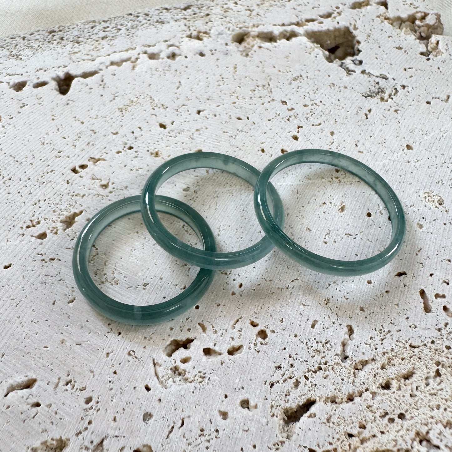 BLEU | Jadeite Slim Rings