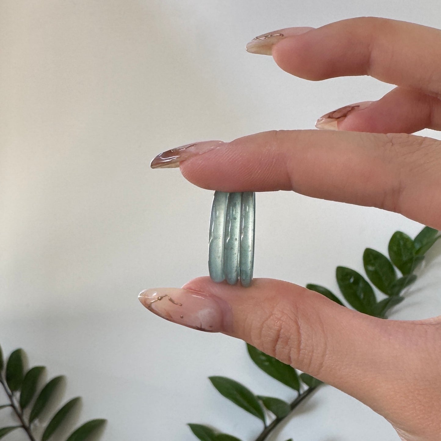 BLEU | Jadeite Slim Rings