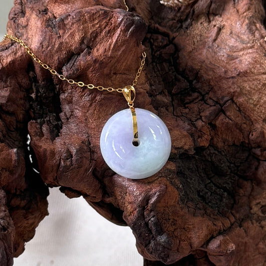 18k Spring Doughnut Jadeite Pendant
