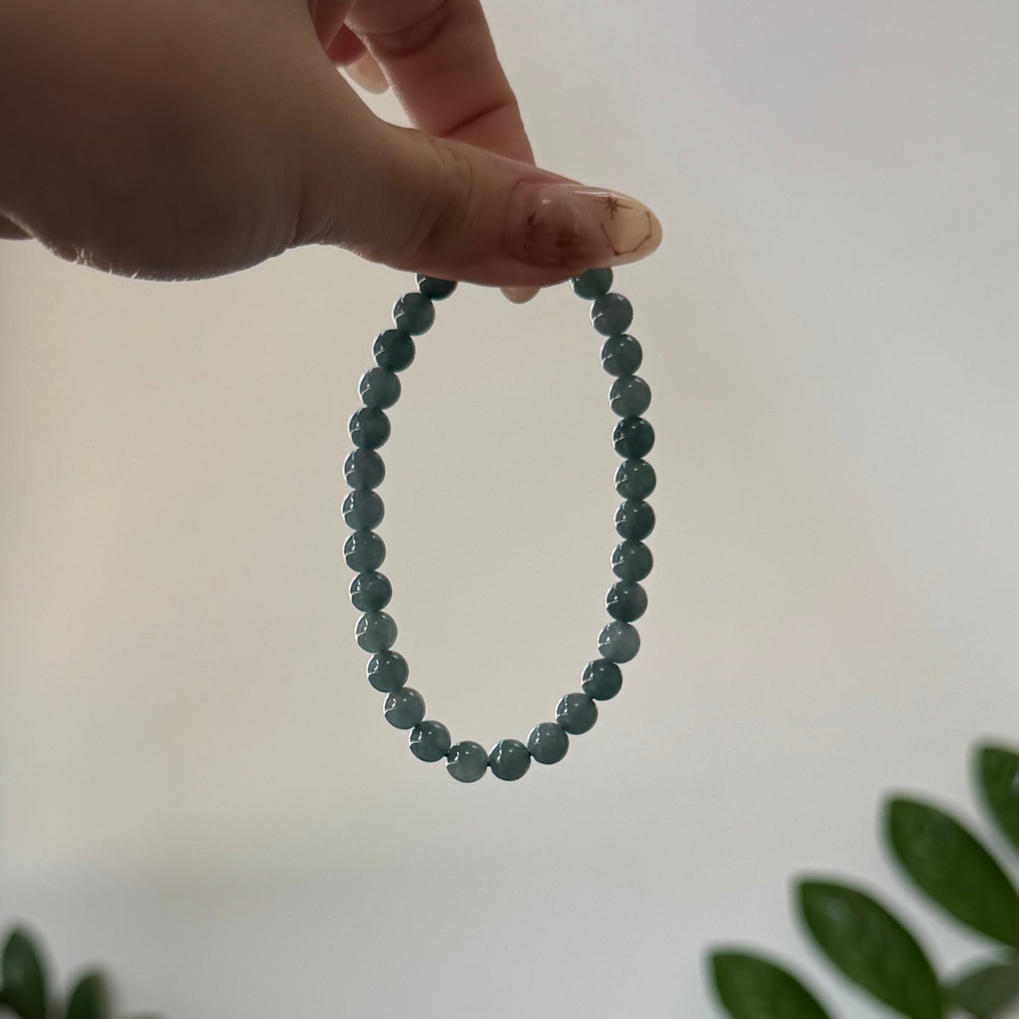 BLEU | Teal Beaded Jadeite Bracelet (petite)