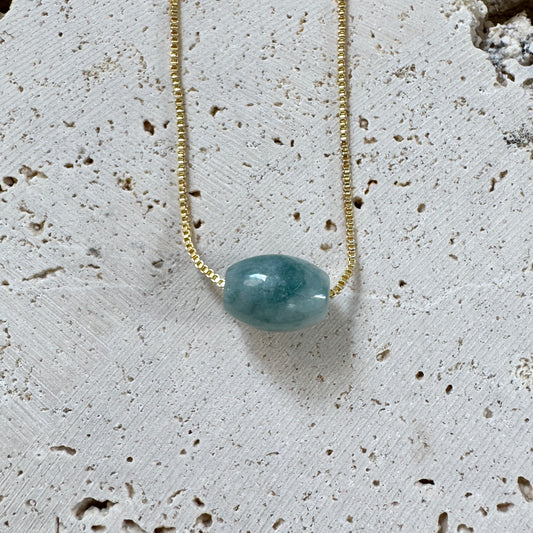 BLEU | Petite Barrel Jadeite Necklace