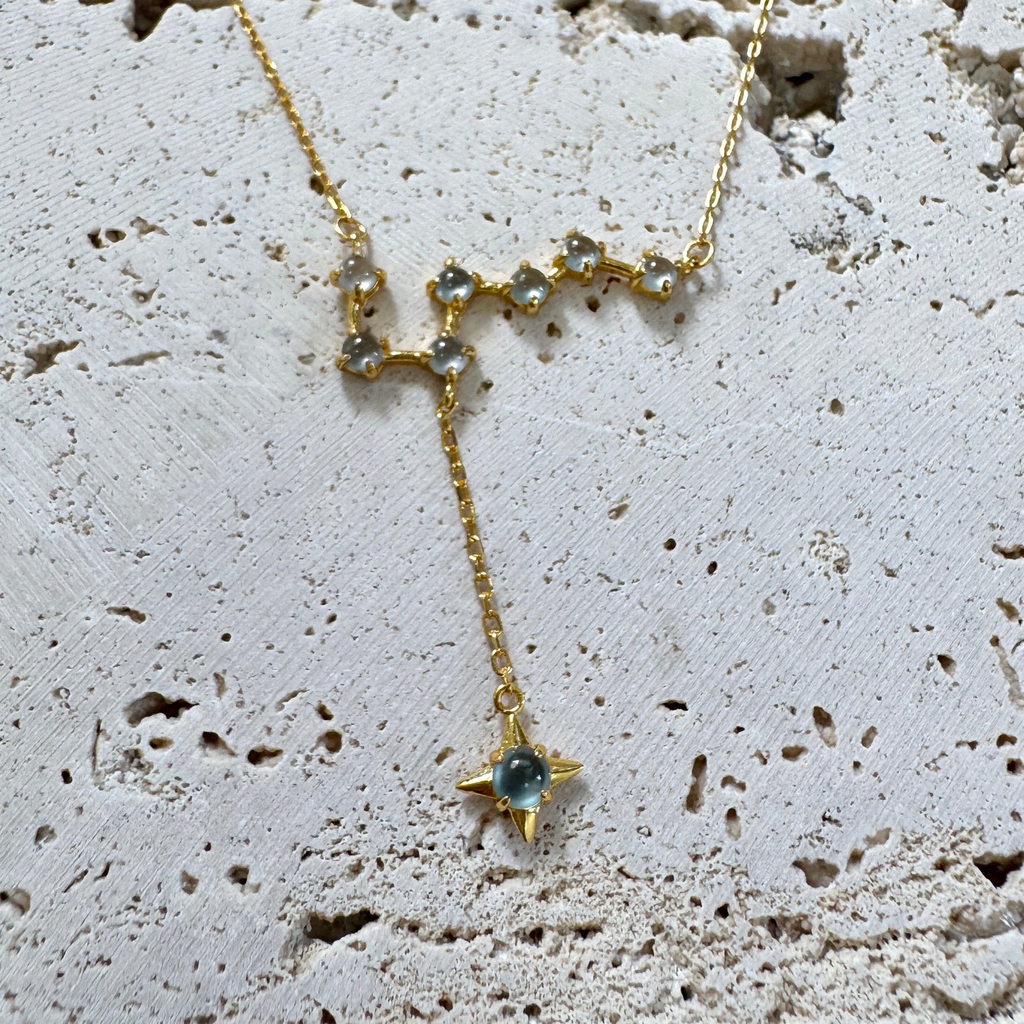 BLEU | Constellation Drop Jadeite Necklace