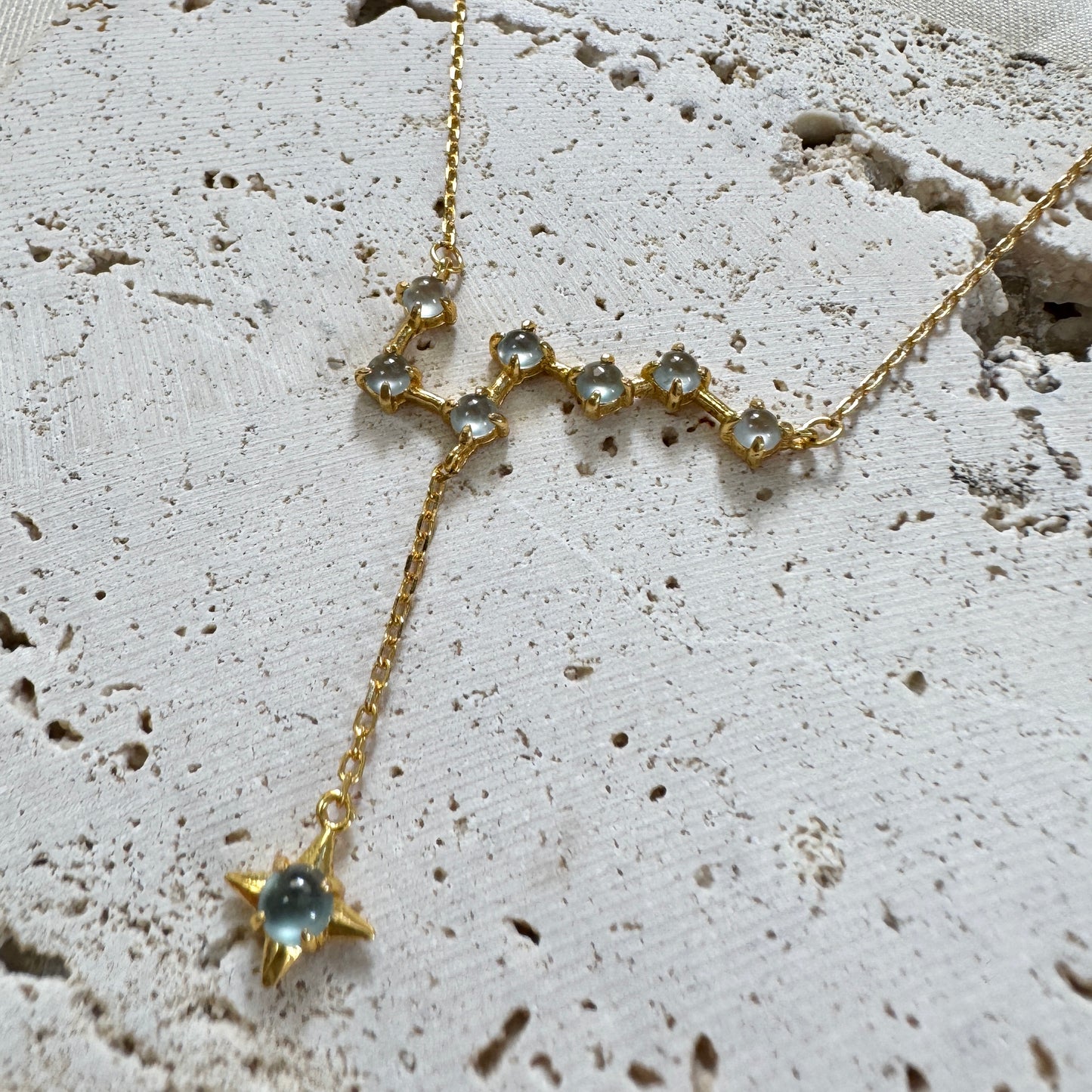 BLEU | Constellation Drop Jadeite Necklace