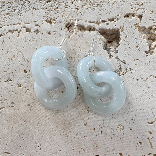 BLEU | Interlocked Jadeite Earrings
