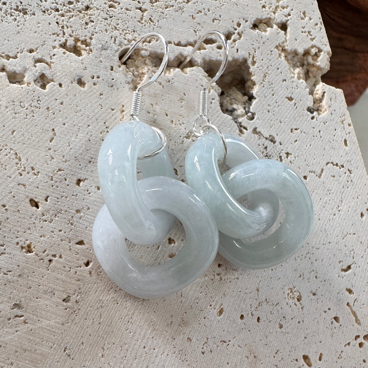 BLEU | Interlocked Jadeite Earrings