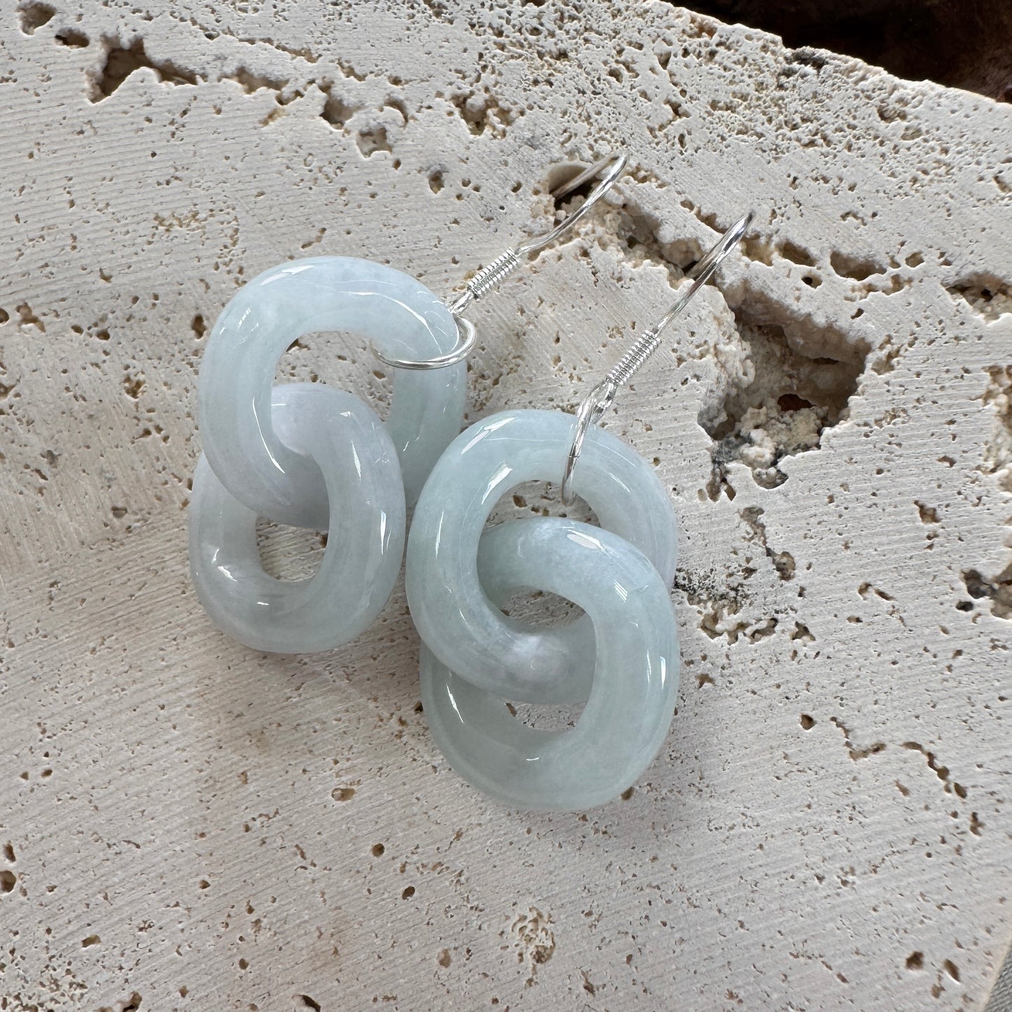 BLEU | Interlocked Jadeite Earrings