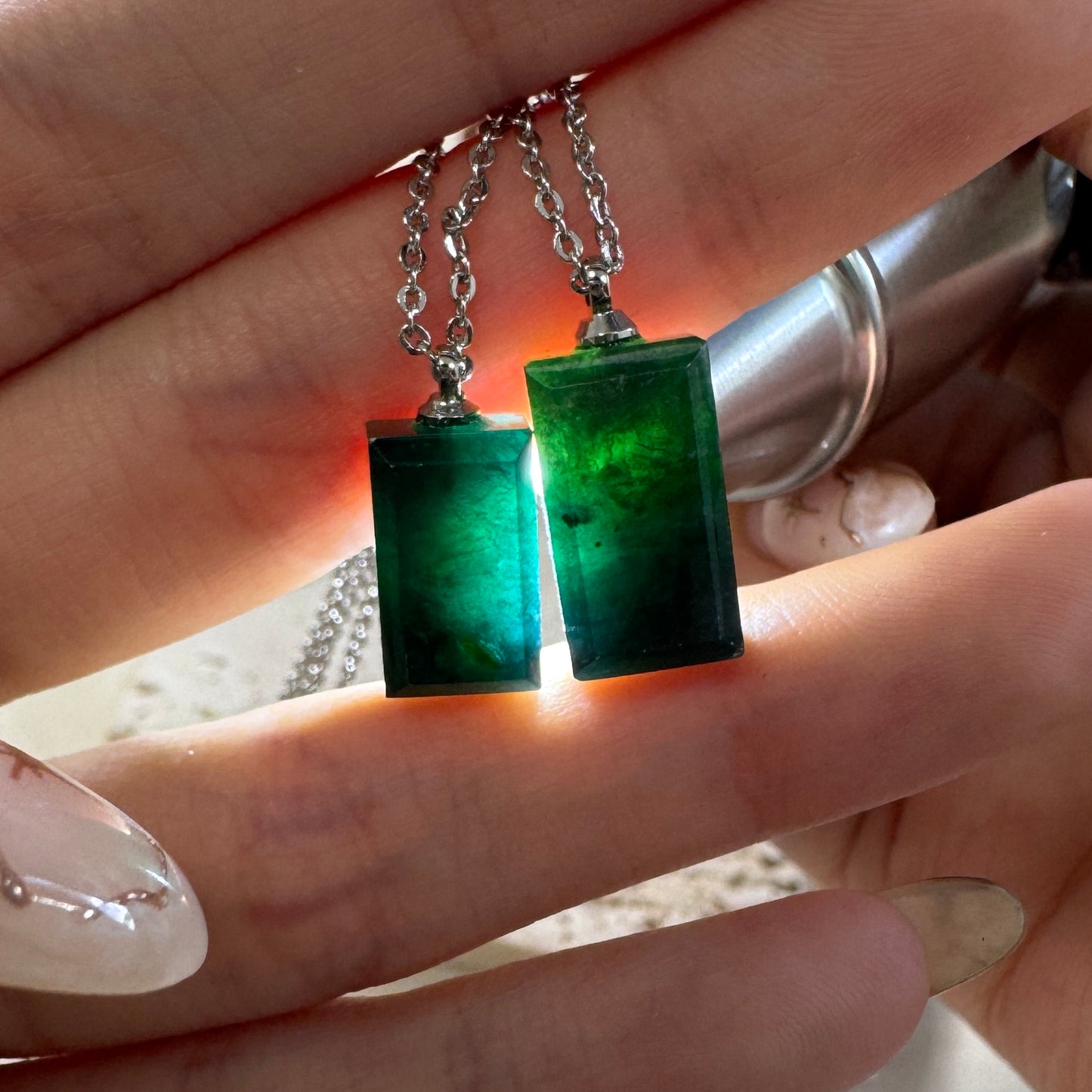 BLEU | Bevel Jadeite Necklace