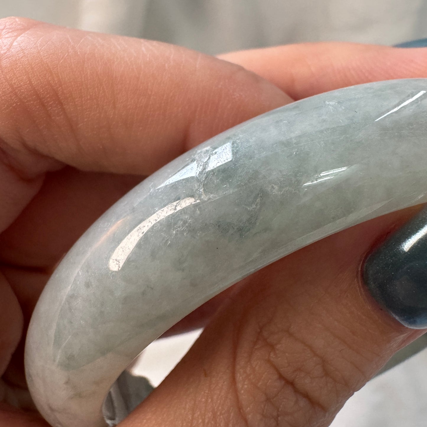 56.2 | Carved Paws Jadeite Bangle