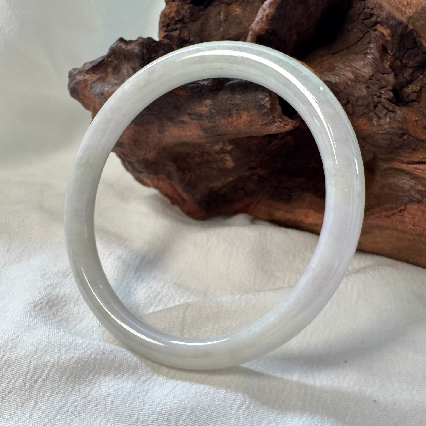 56 | Pale Green Skinny Jadeite Bangle