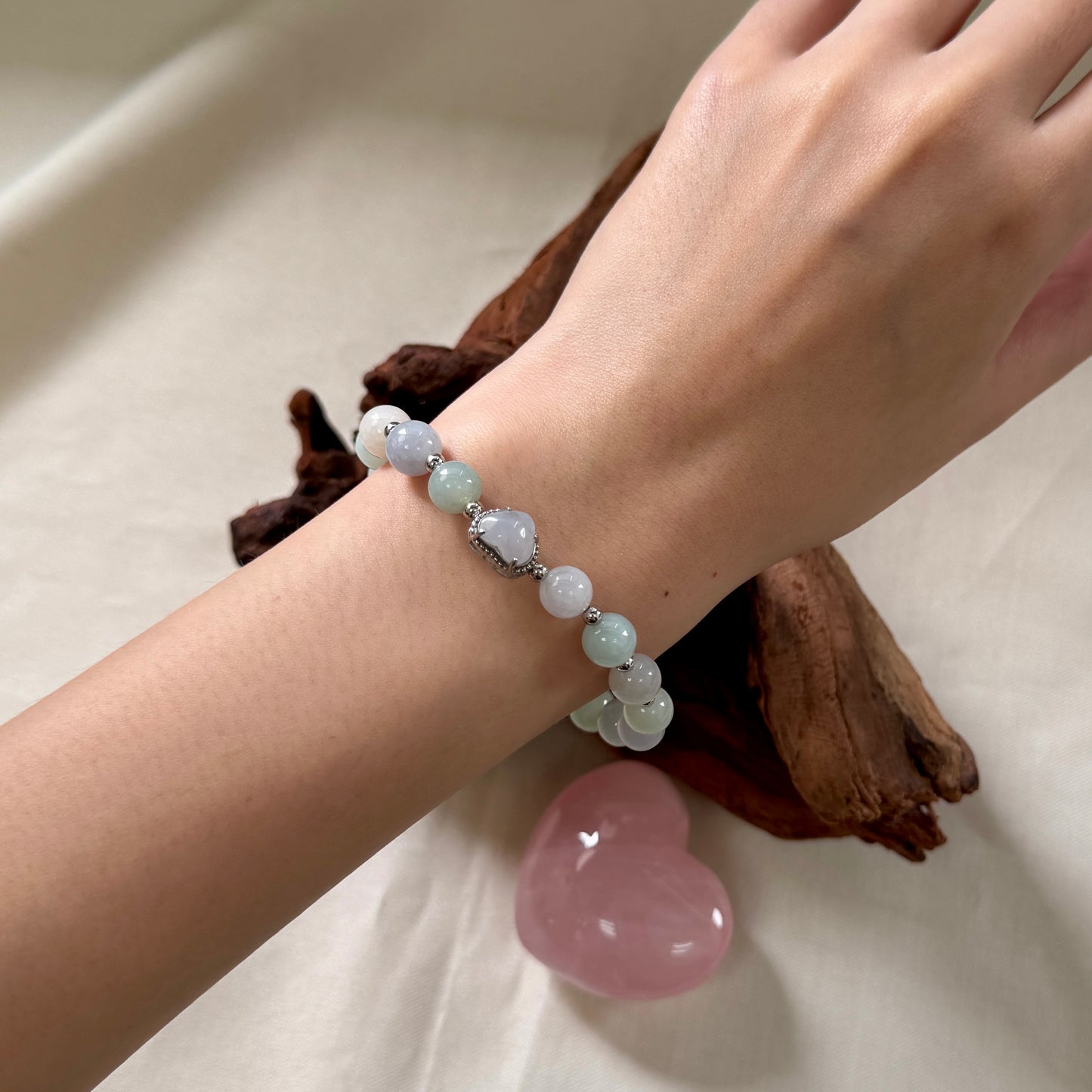 XOXO | Pastel Beaded Jadeite Bracelet