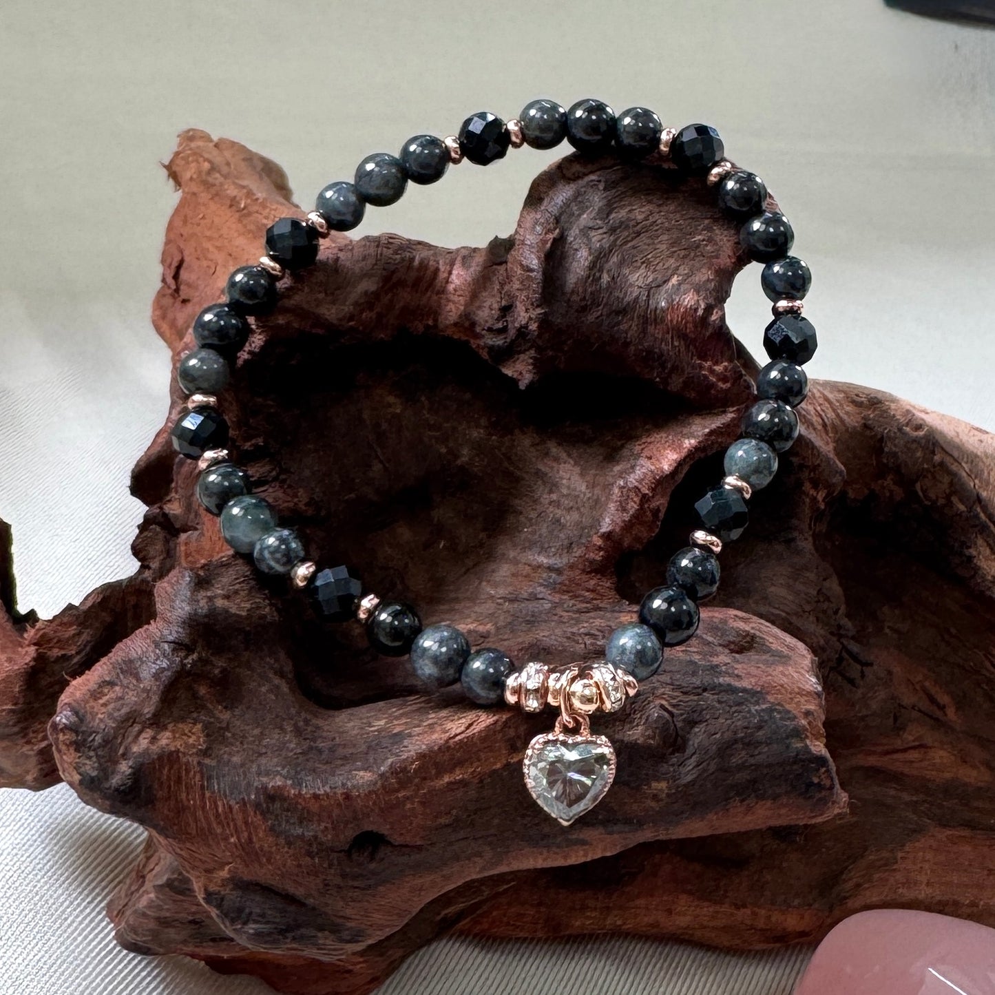 XOXO | Moissanite x Beaded Jadeite Bracelet