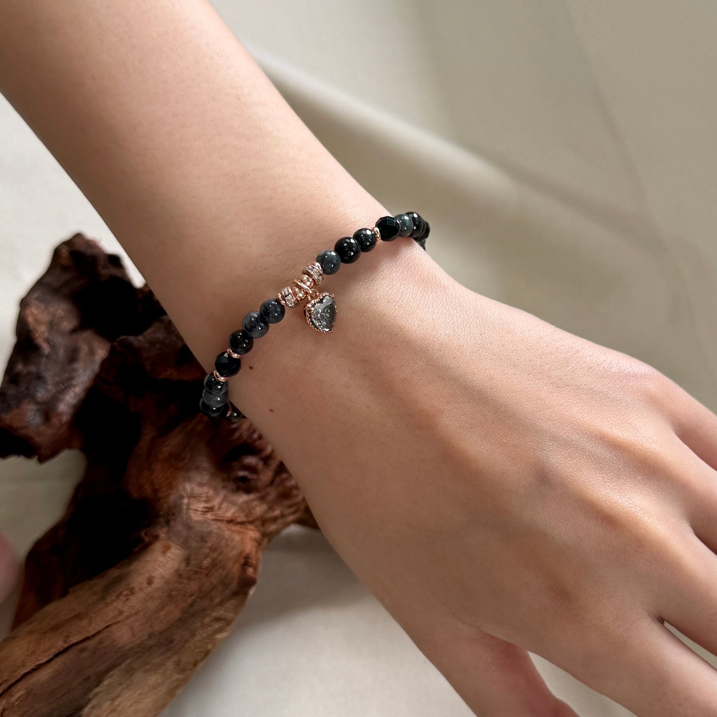 XOXO | Moissanite x Beaded Jadeite Bracelet