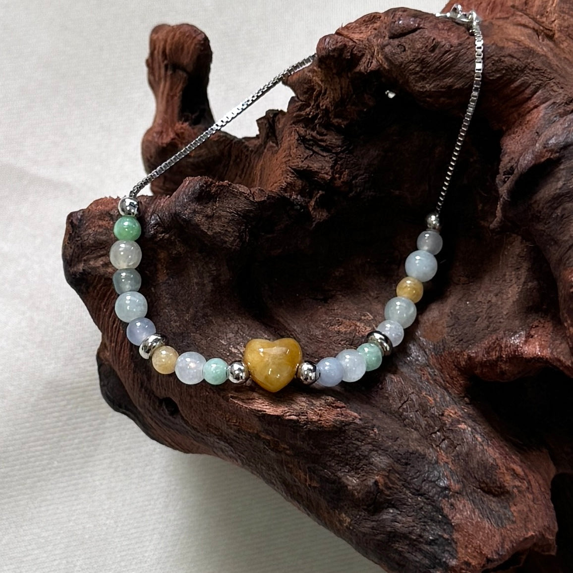 XOXO | Multi-coloured Beaded Jadeite Bracelet