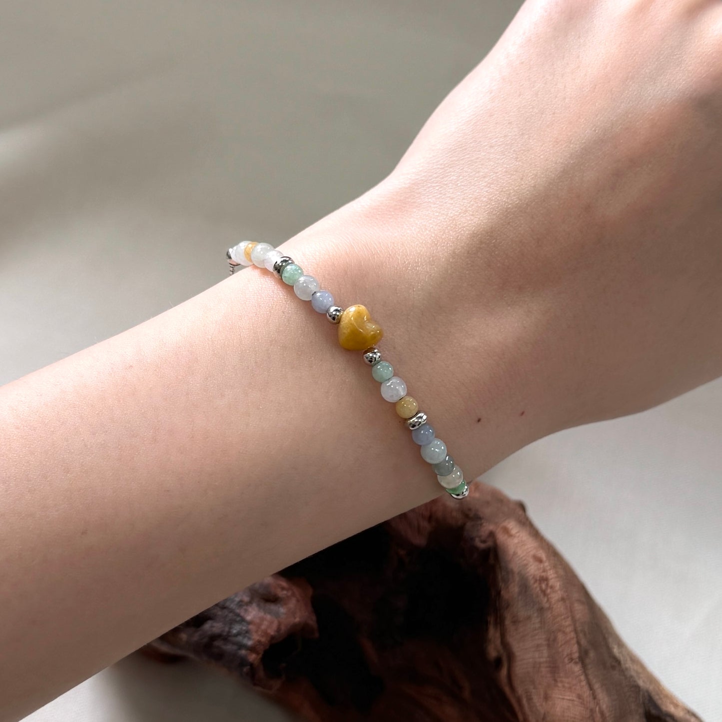 XOXO | Multi-coloured Beaded Jadeite Bracelet