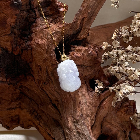 Pixiu Jadeite Necklace