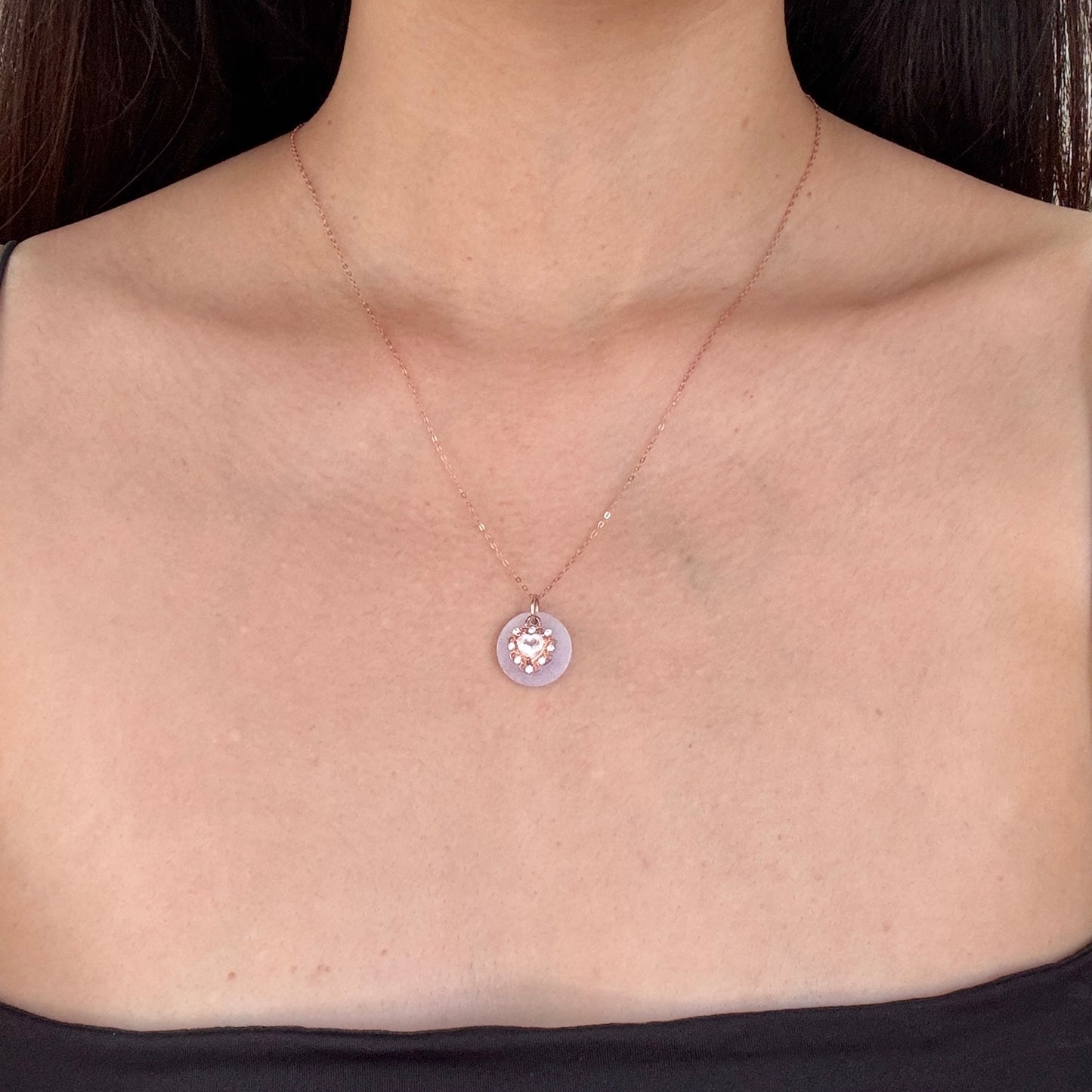 XOXO | Rose Quartz x Jadeite Necklace