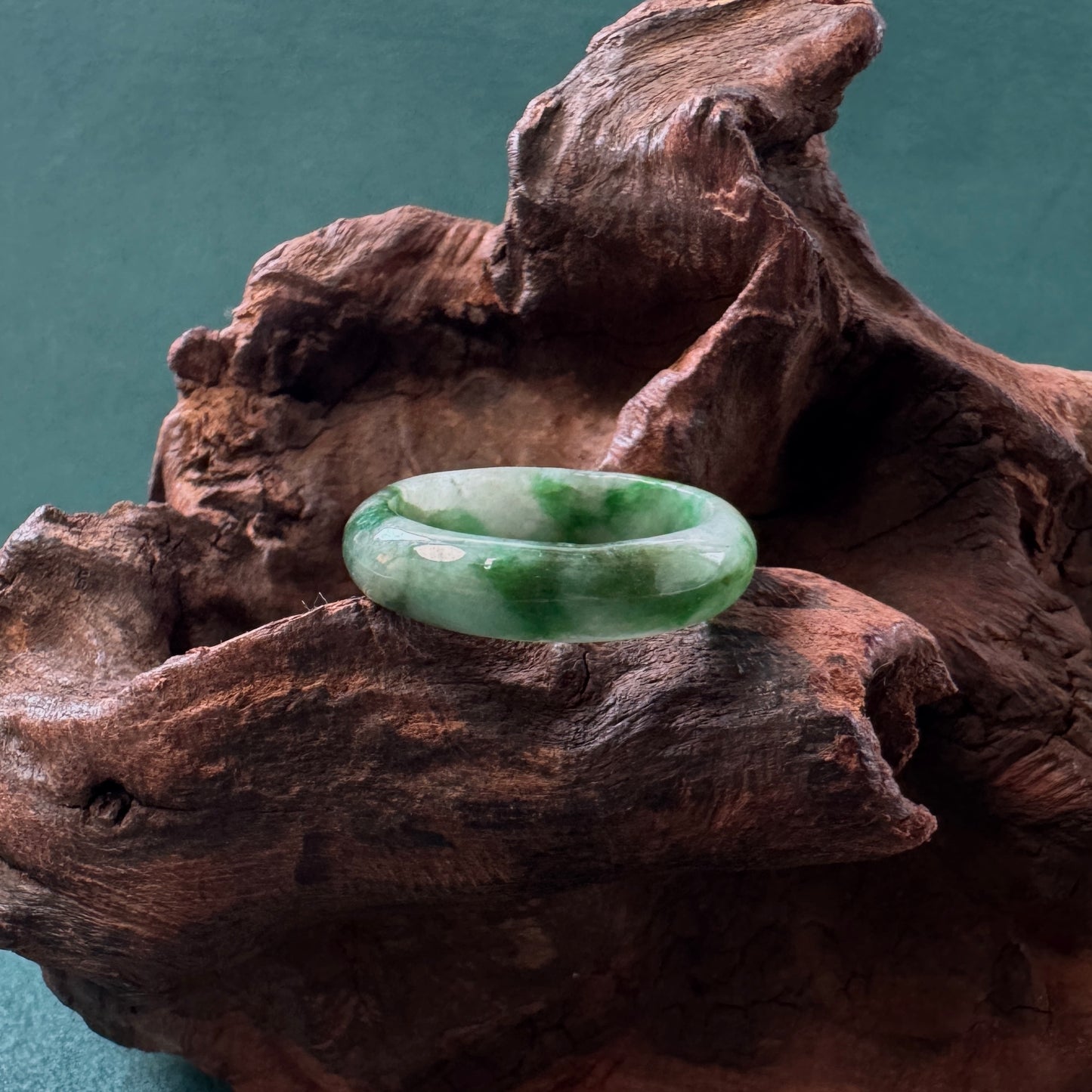DUET | Green Jadeite Rings