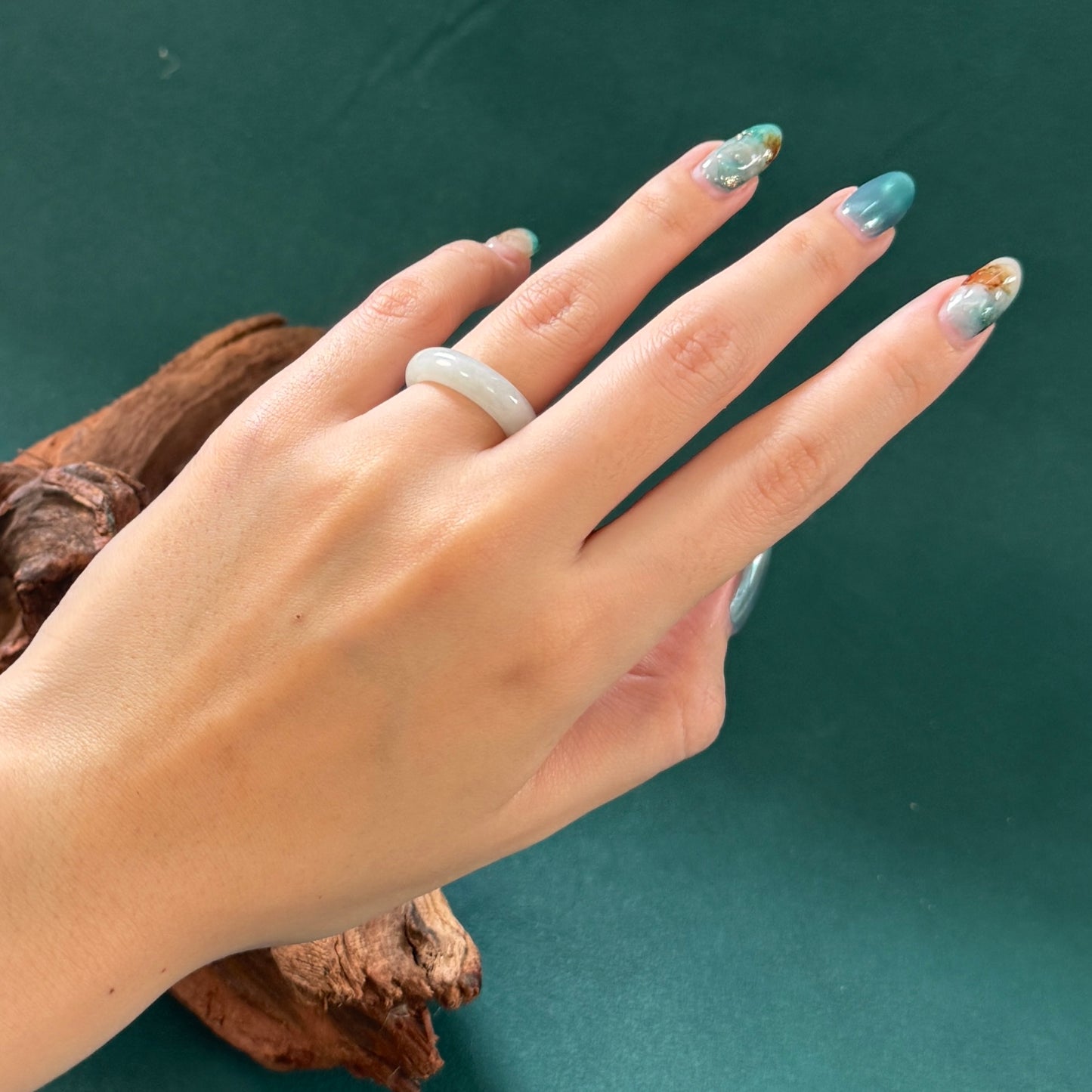 DUET | Mint Green Jadeite Rings