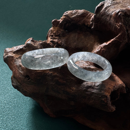 DUET | Grey Jadeite Rings