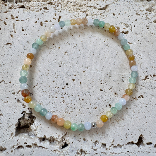 PRISM | Petite Rainbow Beaded Jadeite Bracelet
