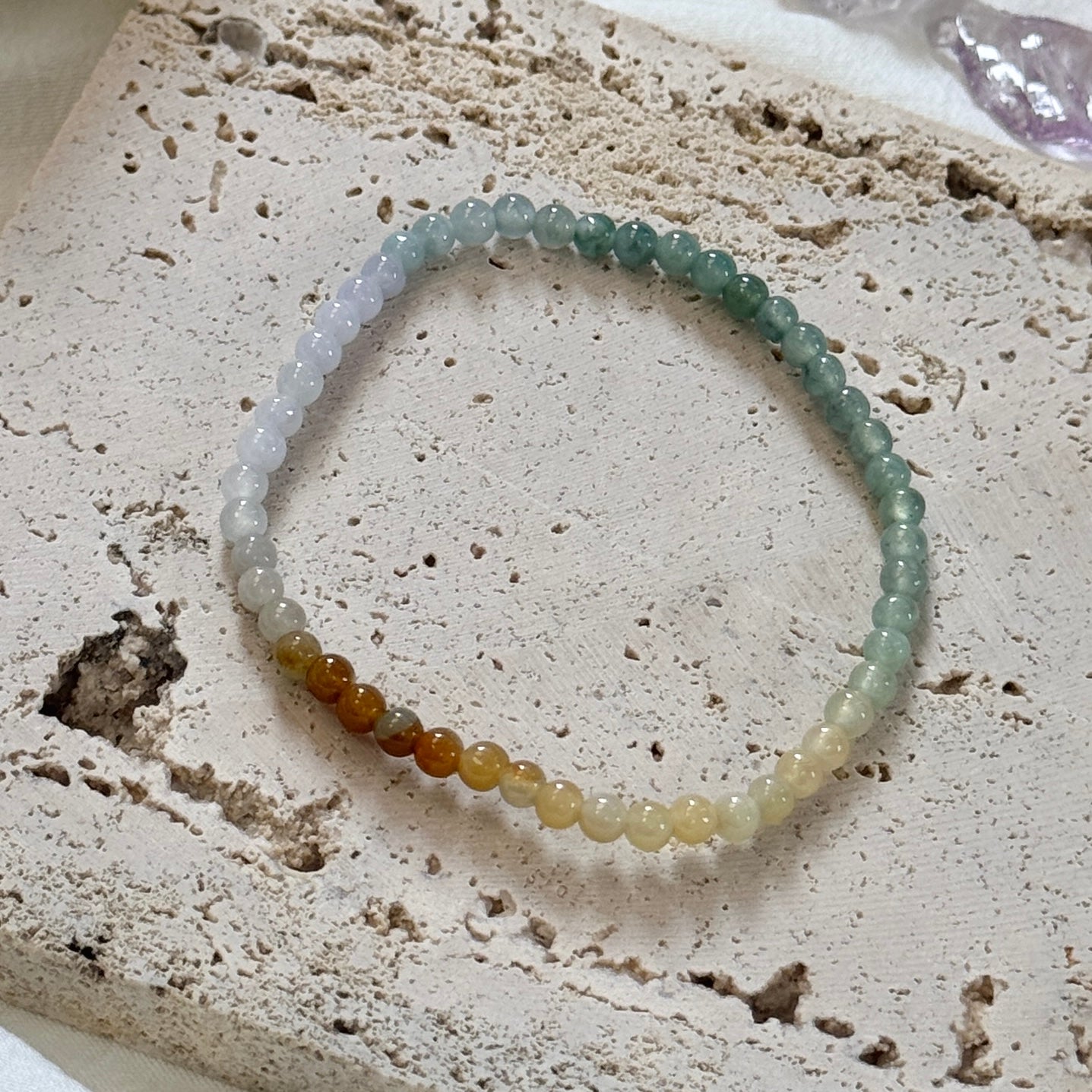 PRISM | Petite Ombre Beaded Jadeite Bracelet