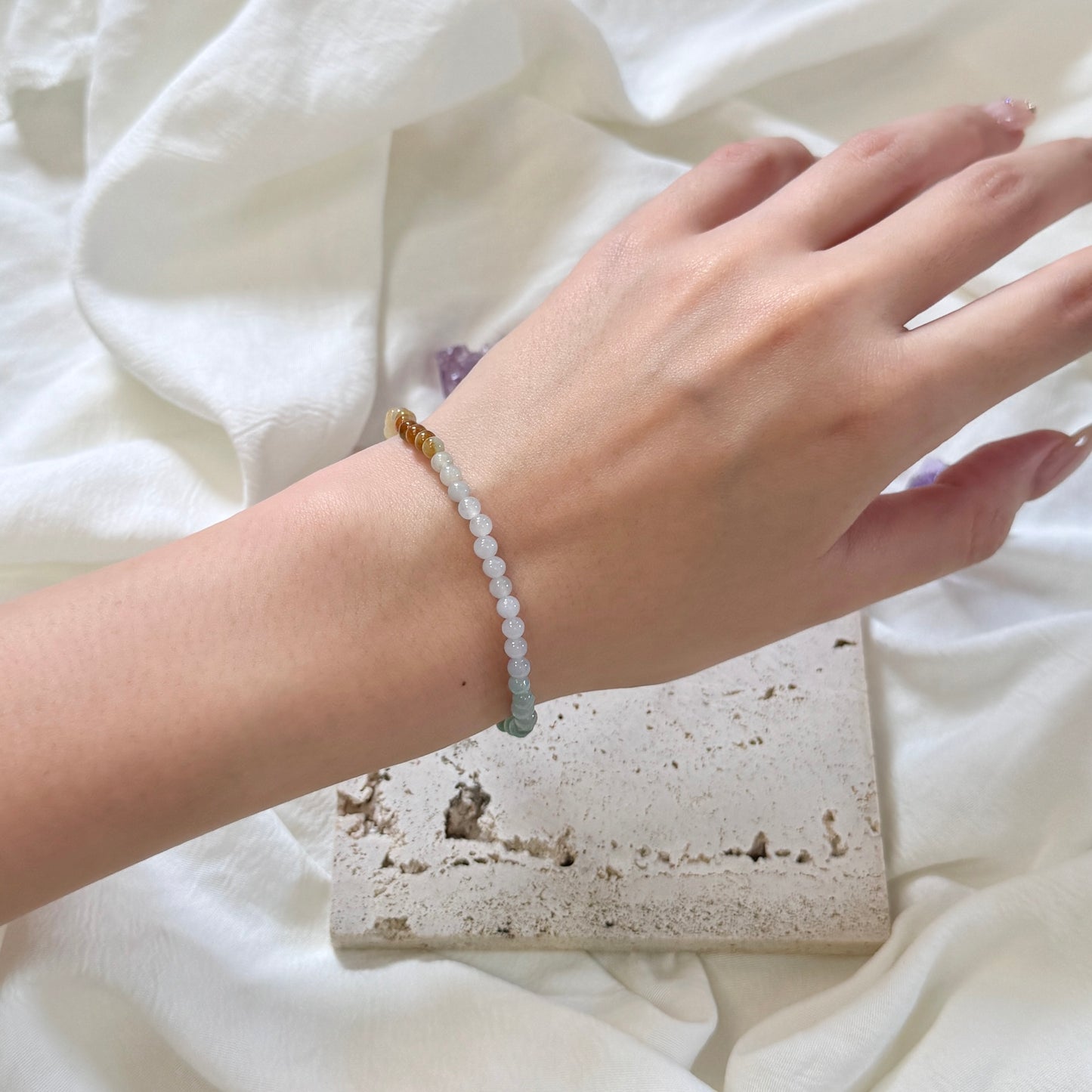 PRISM | Petite Ombre Beaded Jadeite Bracelet