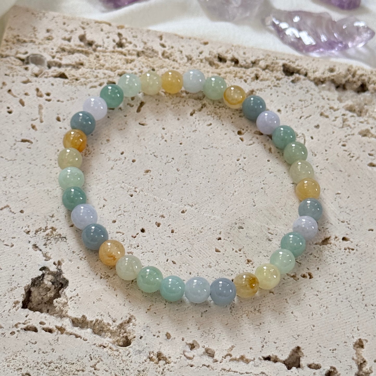 PRISM | Rainbow Beaded Jadeite Bracelet