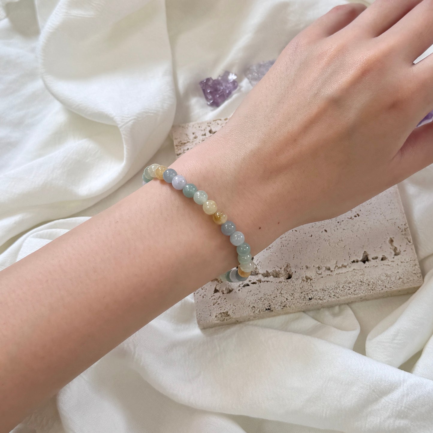 PRISM | Rainbow Beaded Jadeite Bracelet