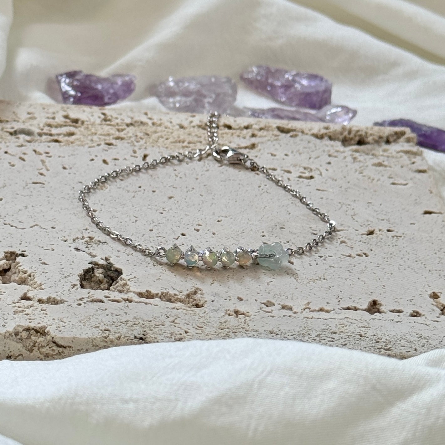 PRISM | Opal x Jadeite Bracelet