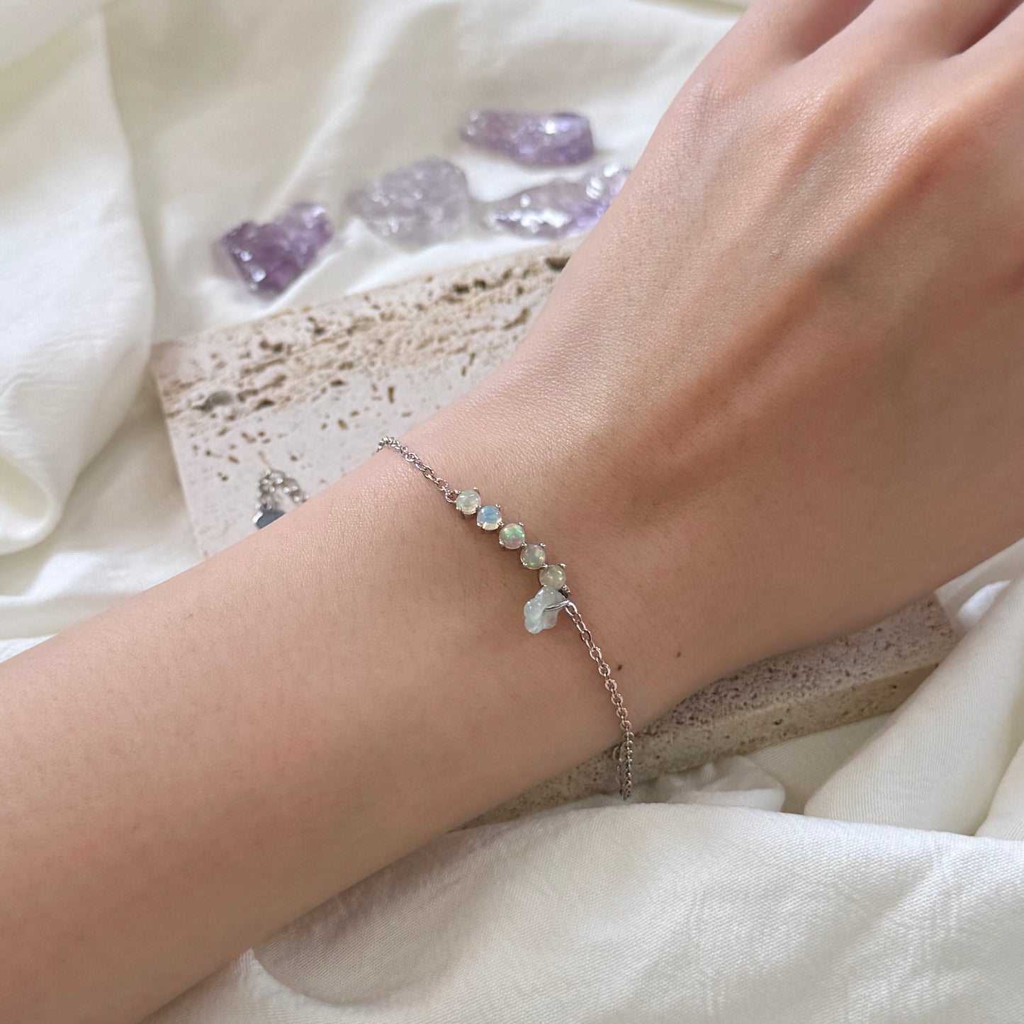 PRISM | Opal x Jadeite Bracelet