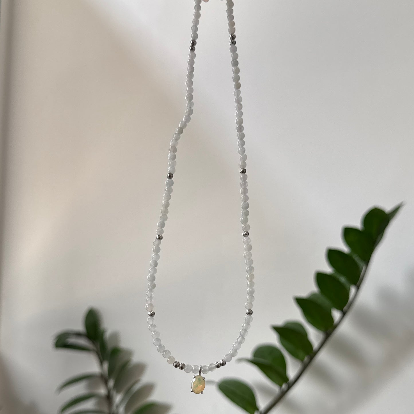 PRISM | Opal x Jadeite Beaded Necklace