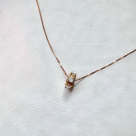 Alora Moissanite Necklace in Gold