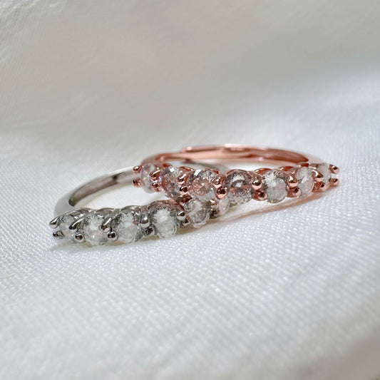 Anastasia Moissanite Pave Ring